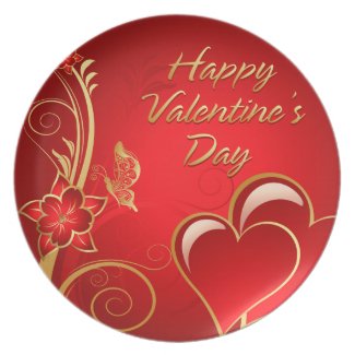 Happy Valentine's Day 3 Plate