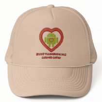 Happy Valentine's Day Android Lover (Heart) Hat