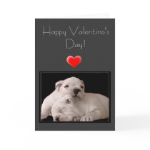 Happy Valentine's Day Bulldog Greeting Card