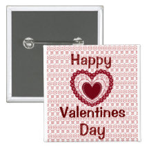 HAPPY VALENTINES DAY Button