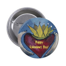 Happy Valentines Day! Button