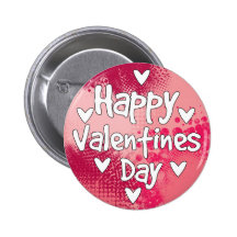 Happy Valentines Day Buttons