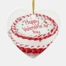 Happy Valentine's Day cake Ornament