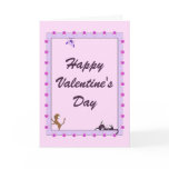 Happy Valentine's Day Card - Cats