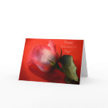 Happy Valentine's Day Card- Pink Rose