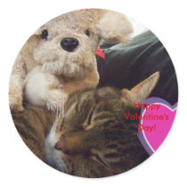 Happy Valentine's Day! Cat Sticker