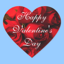 "Happy Valentine's Day" Crimson Bouquet stickers