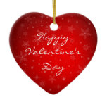 Happy Valentine's Day Custom Ornament