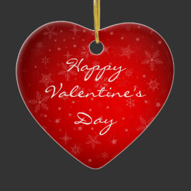 Happy Valentine's Day Custom Ornament
