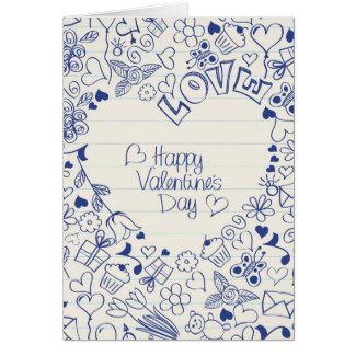 Happy Valentine's Day doodles! Cards