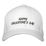HAPPY VALENTINE'S DAY EMBROIDERED BASEBALL CAP