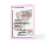 Happy Valentine's Day Excellent Wife cards