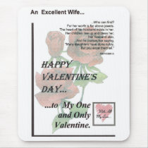 Happy Valentine's Day Excellent Wife mousepads by MarkoMarko Happy Valentine's Day Excellent Wife mousepads