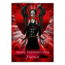 Happy Valentine's Day Fiance, Gothic Valentine cards