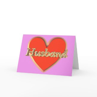 Happy Valentine's Day for Husband Valentine heart card