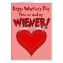 Happy Valentine's Day From My Wiener! Card 2