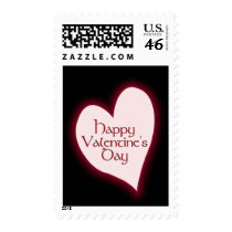 Happy Valentine's Day Goth Postage Stamp by dndartstudio Happy Valentine's Day Goth Postage Stamp