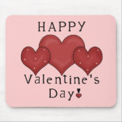 Happy Valentine's Day Hearts D7 Mousepad mousepad