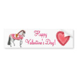 Happy Valentines Day Horse Bumper Sticker
