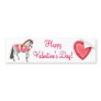 Happy Valentines Day Horse Bumper Sticker