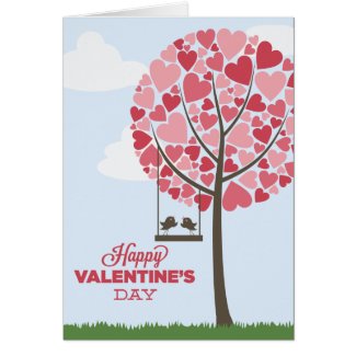 Happy Valentine's Day Love Birds Card