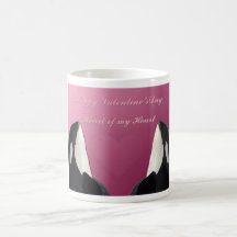 Happy Valentines Day Orca Killer Whale Heart of My Mug