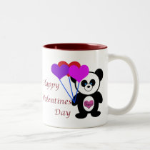 Happy Valentines Day Panda mugs