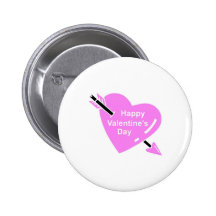 Happy Valentines Day Pink Heart