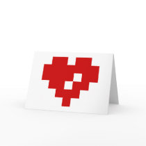 Happy Valentine's Day / Pixel Heart 8 Bit Love Card