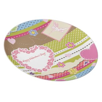 Happy Valentine's Day plate