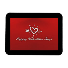 Happy Valentines Day Rectangular Magnet