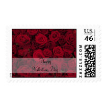 Happy Valentines Day Red Roses postage by Designdivaad Happy Valentines Day Red Roses postage