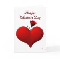 Happy Valentines Day - rose (blank) cards by vaia Happy Valentines Day - rose (blank) cards