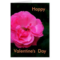 Happy  Valentine's  Day, rose Greeting Card