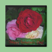 Happy Valentine's Day! Roses magnets