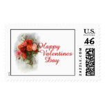 "Happy Valentines Day" Roses Postage