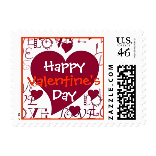 Happy Valentine's Day Stamp stamp