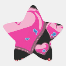 HAppy Valentines Day Star Sticker