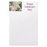 Happy Valentine's Day! stationery Pink Lily Flower