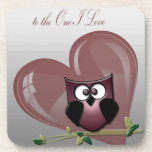 Happy Valentine's Day to the One I Love cork coasters