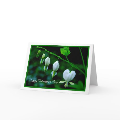 Happy Valentine's Day white Hearts card