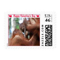 Happy Valentine's Day Wildlife Photography Kiss Stamp