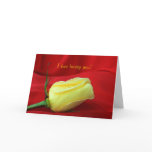 Happy Valentine's Day-Yellow Rose cards