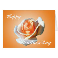 Happy  Valentine's  Day,yellow rose Greeting Card