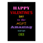 Happy Valentine's Most Amazing Greeting Card