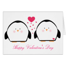 Happy Valentines Penguins cards