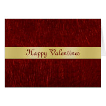 Happy Valentines Red Modern Greeting Card