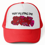 HAPPY VALETINES DAY, SILLY HEARTS cap hats