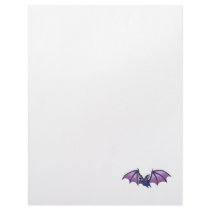 happy vampire bat letterhead template