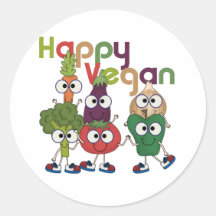 Happy Vegan Sticker